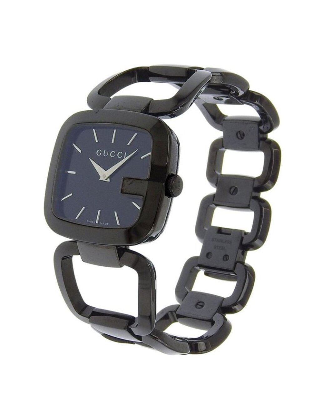 Gucci Collection 125.4 Stainless Steel Quartz Analog Display Black - Picture 2 of 8